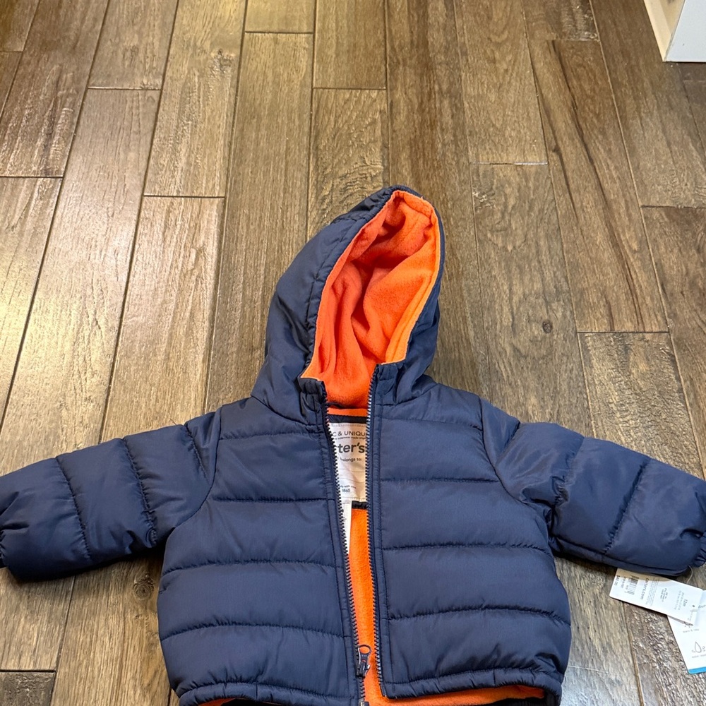 Carter's‎ Navy and Orange Hooded Jacket